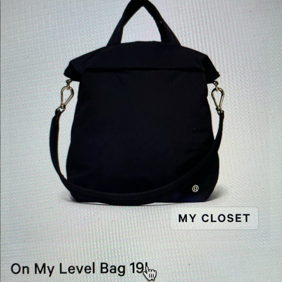 lululemon athletica Handbags - Lululemon Black Cross Body Bag On My Level Bag19L